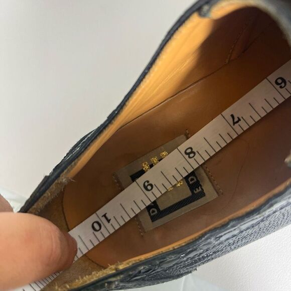 David Eden Mens Leather Dress shoes size 7.5 Black - Picture 6 of 13